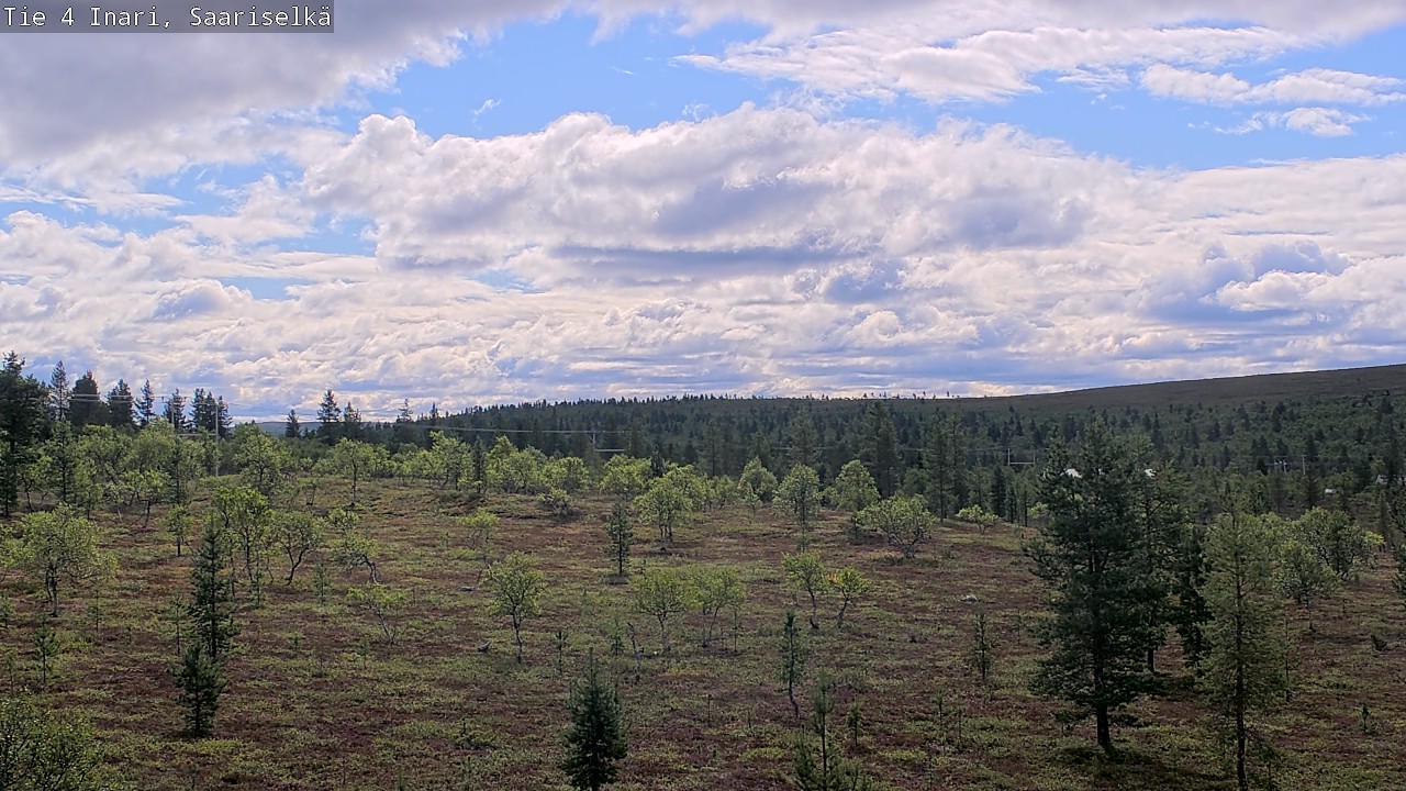 Weather Camera Image Road 4 Inari, Saariselkä, Kaunispää, Inari, Lappi