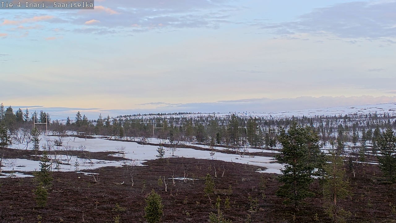 Weather Camera Image Road 4 Inari, Saariselkä, Kaunispää, Inari, Lappi
