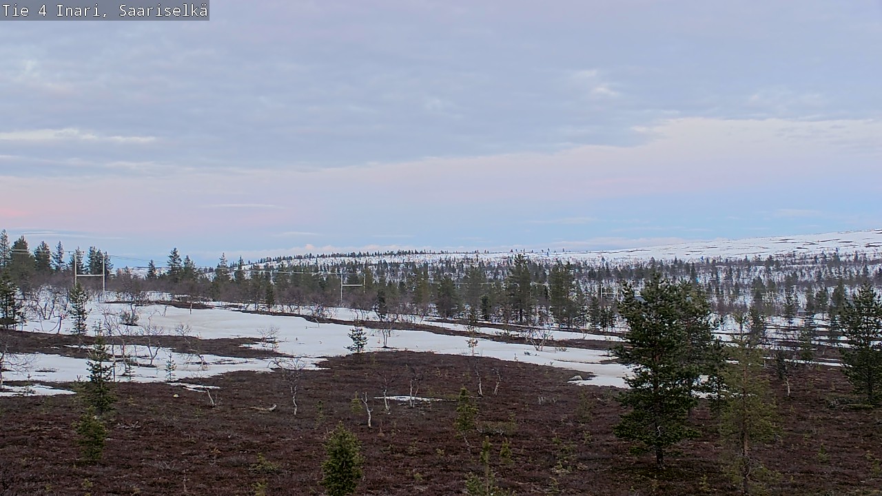 Weather Camera Image Road 4 Inari, Saariselkä, Kaunispää, Inari, Lappi