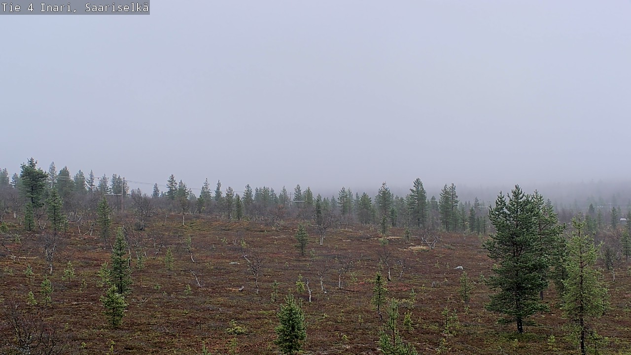 Weather Camera Image Road 4 Inari, Saariselkä, Kaunispää, Inari, Lappi