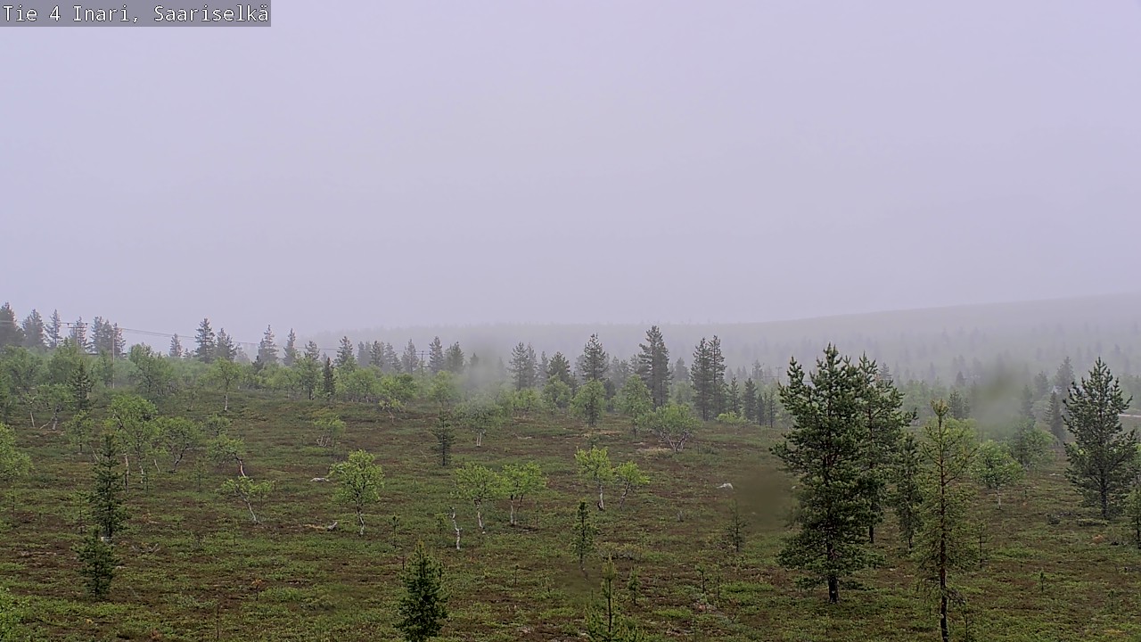 Weather Camera Image Väg 4 Enare, Saariselkä, Kaunispää, Inari, Lappi