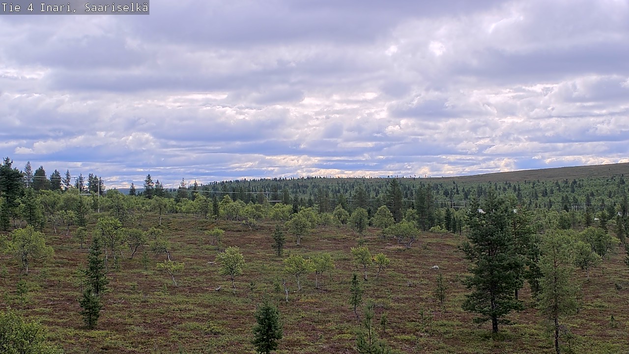 Weather Camera Image Road 4 Inari, Saariselkä, Kaunispää, Inari, Lappi