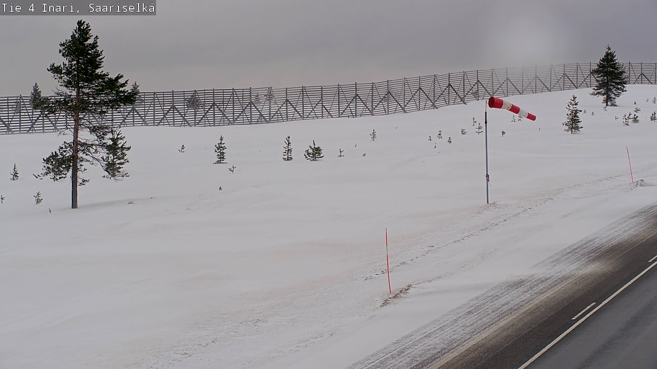 Weather Camera Image Väg 4 Enare, Saariselkä, Kaunispää, Inari, Lappi