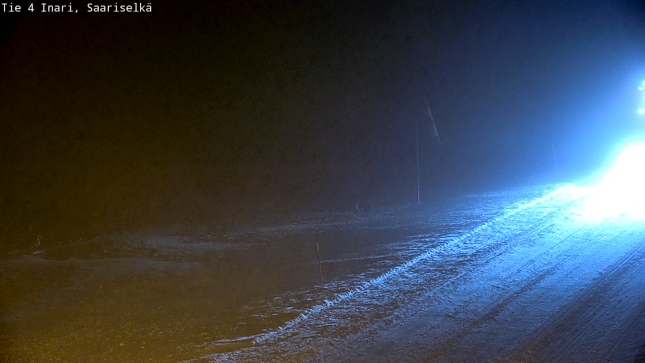 Weather Camera Image Road 4 Inari, Saariselkä, Kaunispää, Inari, Lappi
