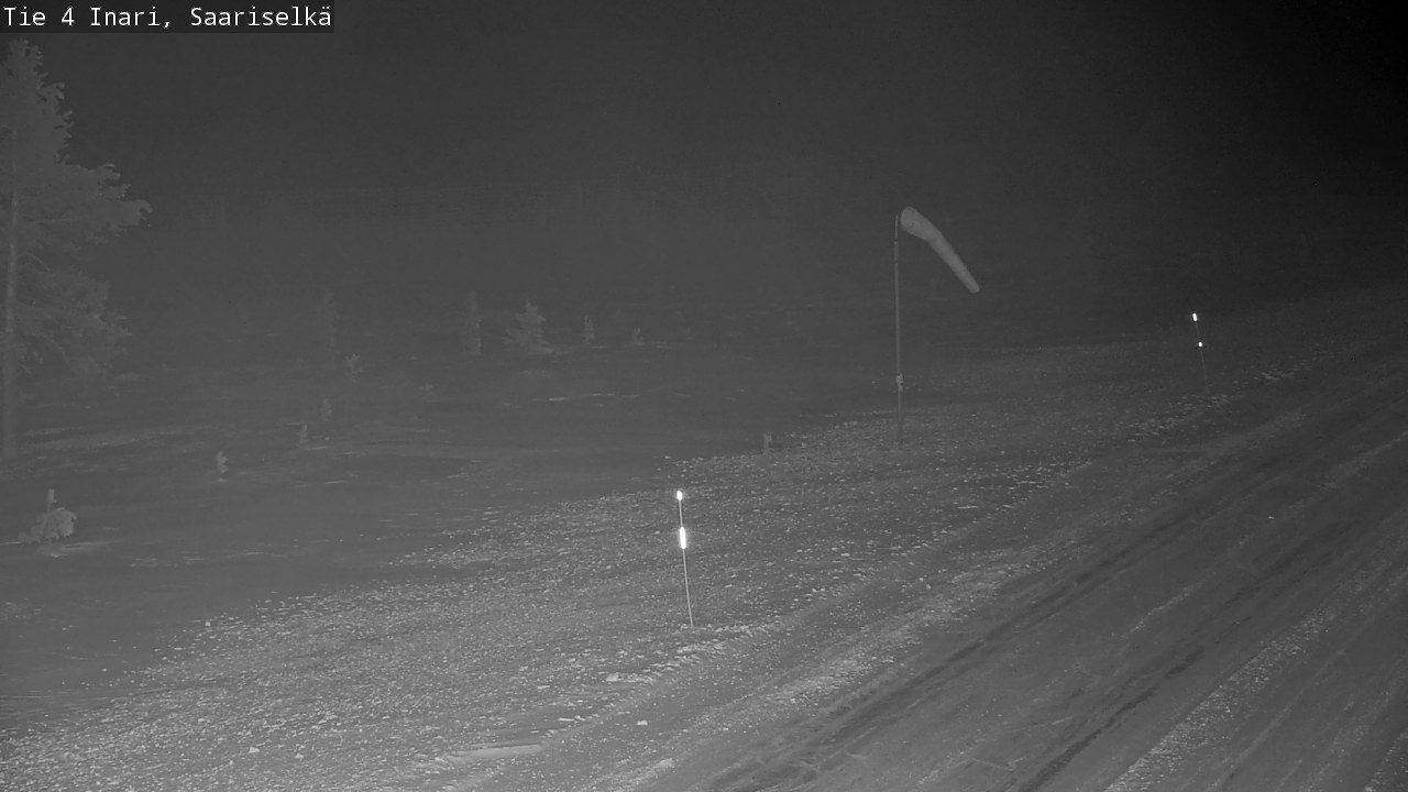 Weather Camera Image Road 4 Inari, Saariselkä, Kaunispää, Inari, Lappi