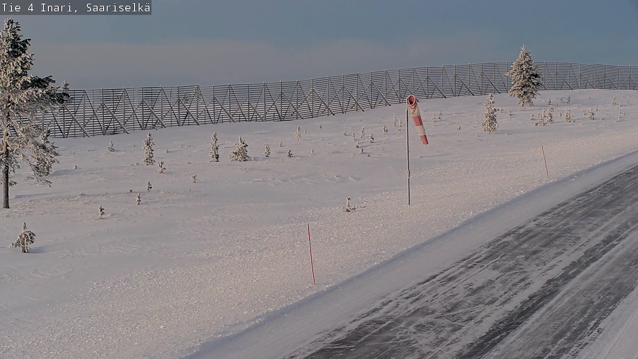 Weather Camera Image Road 4 Inari, Saariselkä, Kaunispää, Inari, Lappi