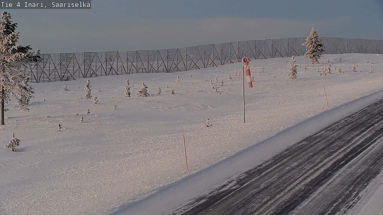 Weather Camera Image Road 4 Inari, Saariselkä, Kaunispää, Inari, Lappi