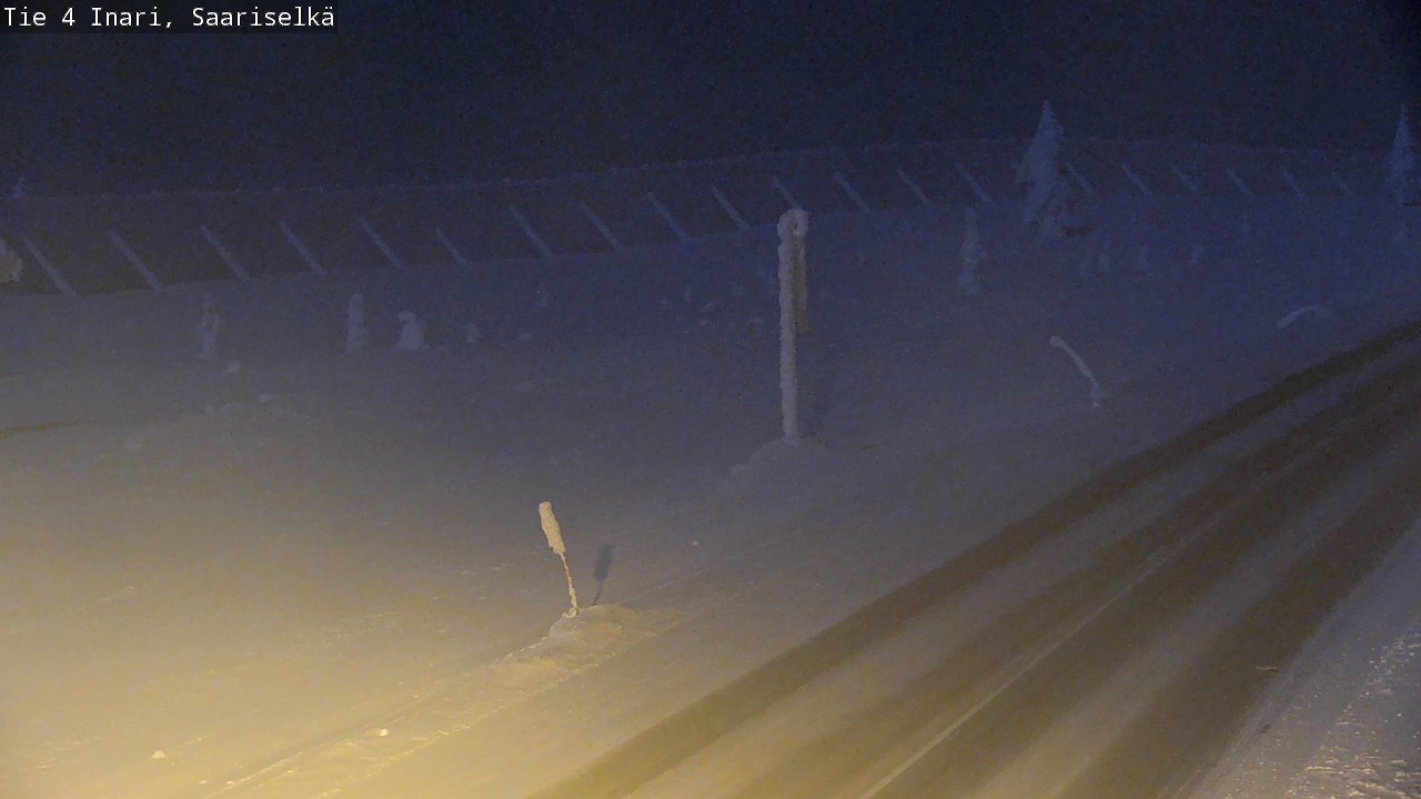 Kelikamerat Kuva Tie 4 Inari, Saariselkä, Kaunispää, Inari, Lappi