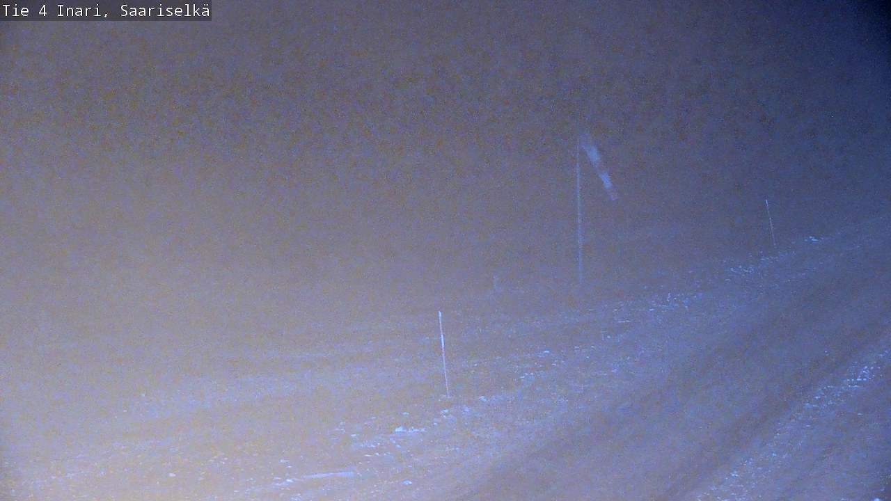 Weather Camera Image Road 4 Inari, Saariselkä, Kaunispää, Inari, Lappi
