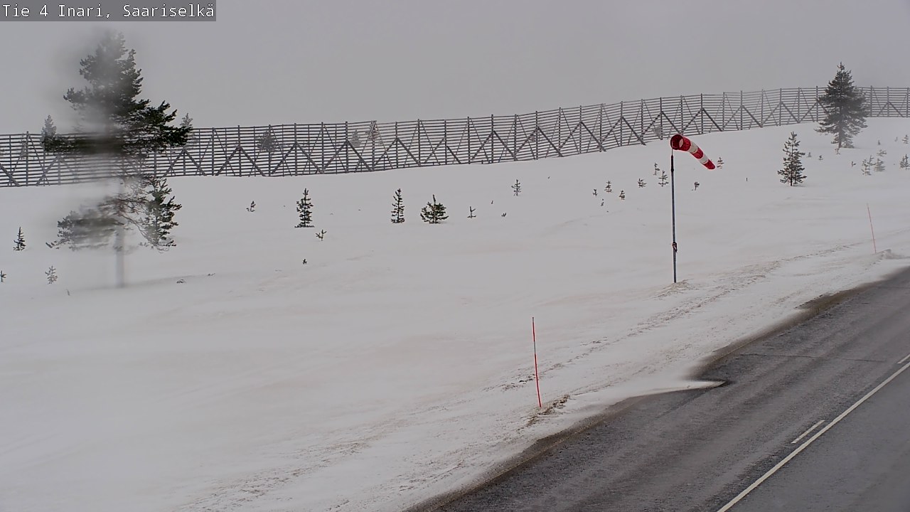 Weather Camera Image Road 4 Inari, Saariselkä, Kaunispää, Inari, Lappi
