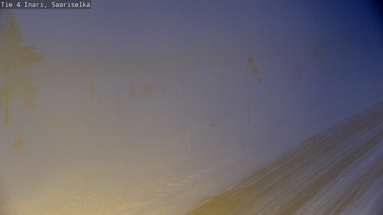 Weather Camera Image Road 4 Inari, Saariselkä, Kaunispää, Inari, Lappi