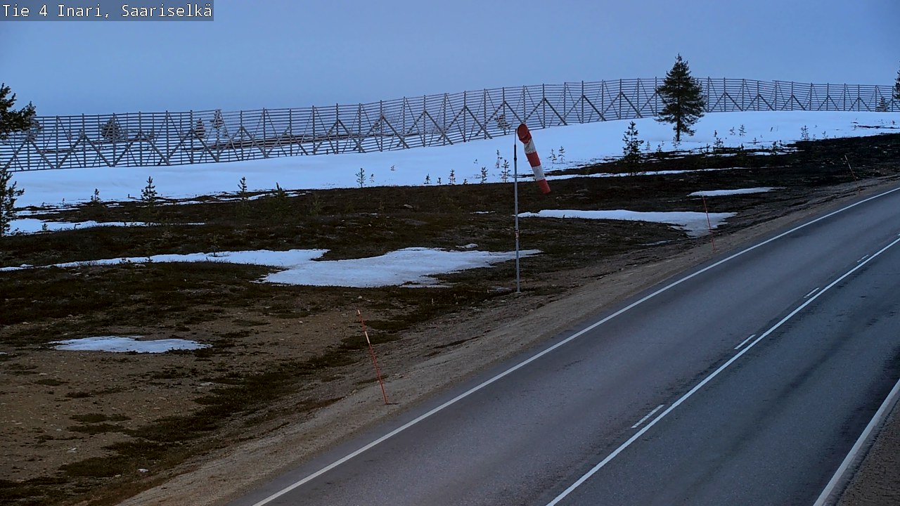 Weather Camera Image Road 4 Inari, Saariselkä, Kaunispää, Inari, Lappi