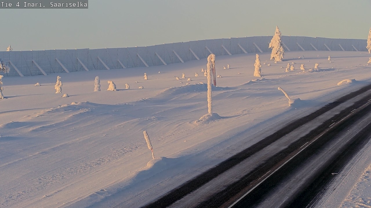 Kelikamerat Kuva Tie 4 Inari, Saariselkä, Kaunispää, Inari, Lappi