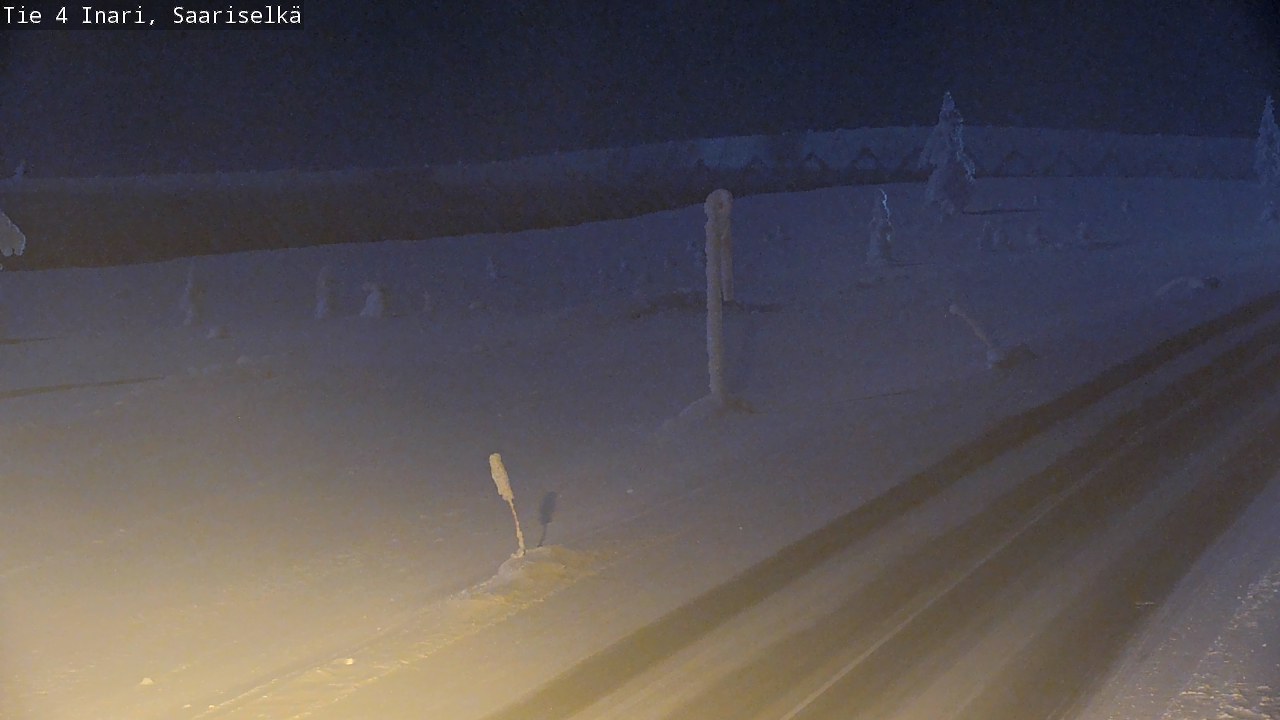 Kelikamerat Kuva Tie 4 Inari, Saariselkä, Kaunispää, Inari, Lappi