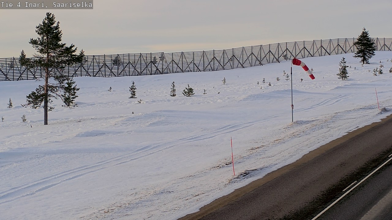 Kelikamerat Kuva Tie 4 Inari, Saariselkä, Kaunispää, Inari, Lappi