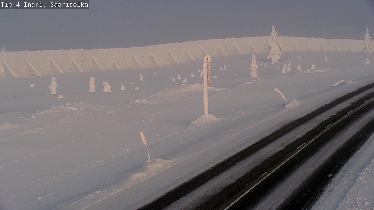 Kelikamerat Kuva Tie 4 Inari, Saariselkä, Kaunispää, Inari, Lappi