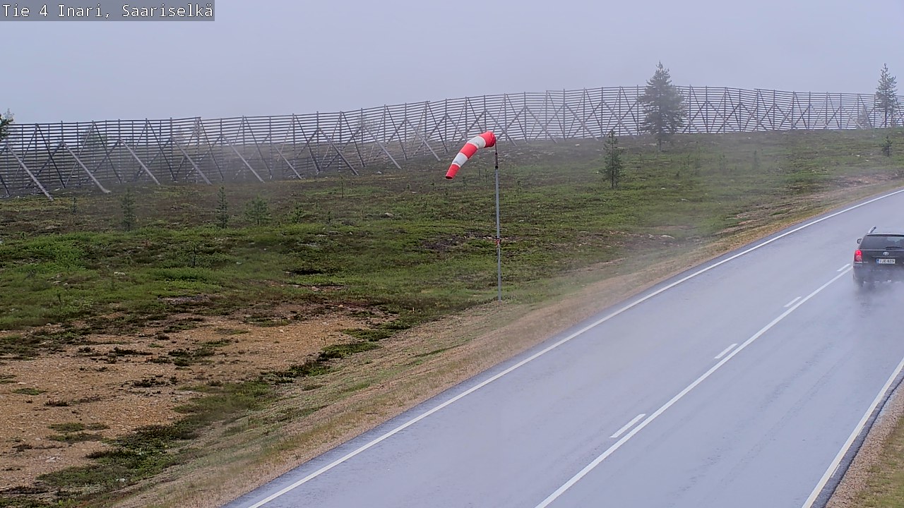 Weather Camera Image Road 4 Inari, Saariselkä, Kaunispää, Inari, Lappi