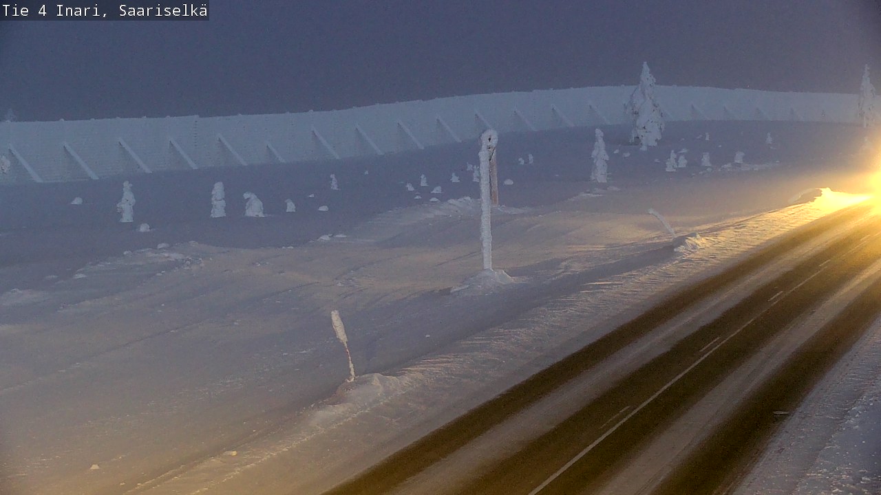 Kelikamerat Kuva Tie 4 Inari, Saariselkä, Kaunispää, Inari, Lappi
