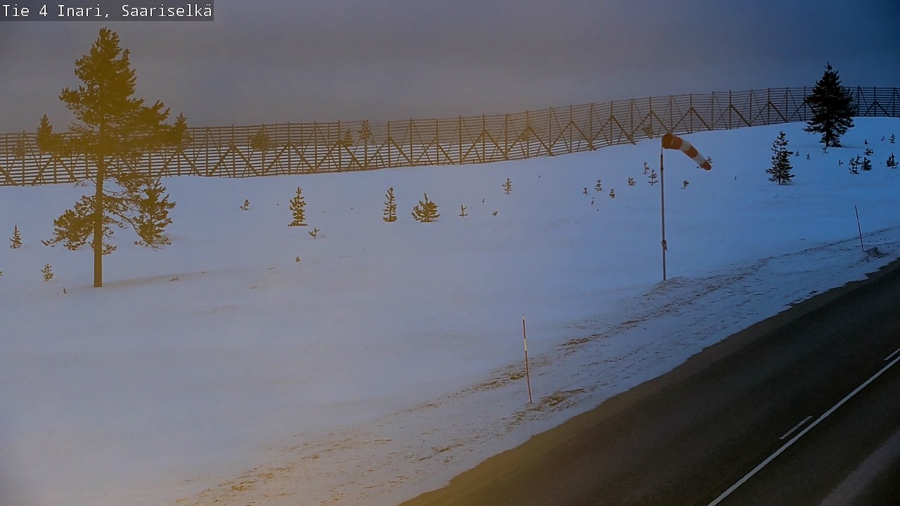 Kelikamerat Kuva Tie 4 Inari, Saariselkä, Kaunispää, Inari, Lappi