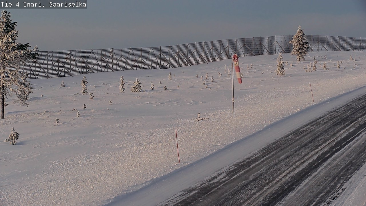 Weather Camera Image Road 4 Inari, Saariselkä, Kaunispää, Inari, Lappi