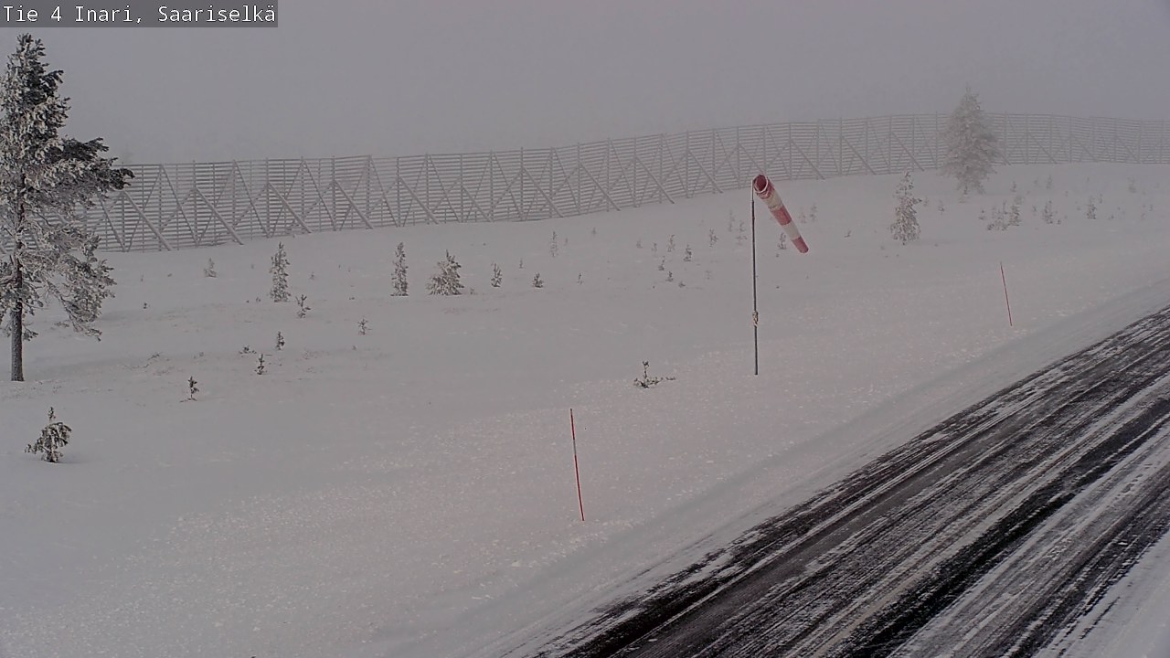Weather Camera Image Road 4 Inari, Saariselkä, Kaunispää, Inari, Lappi