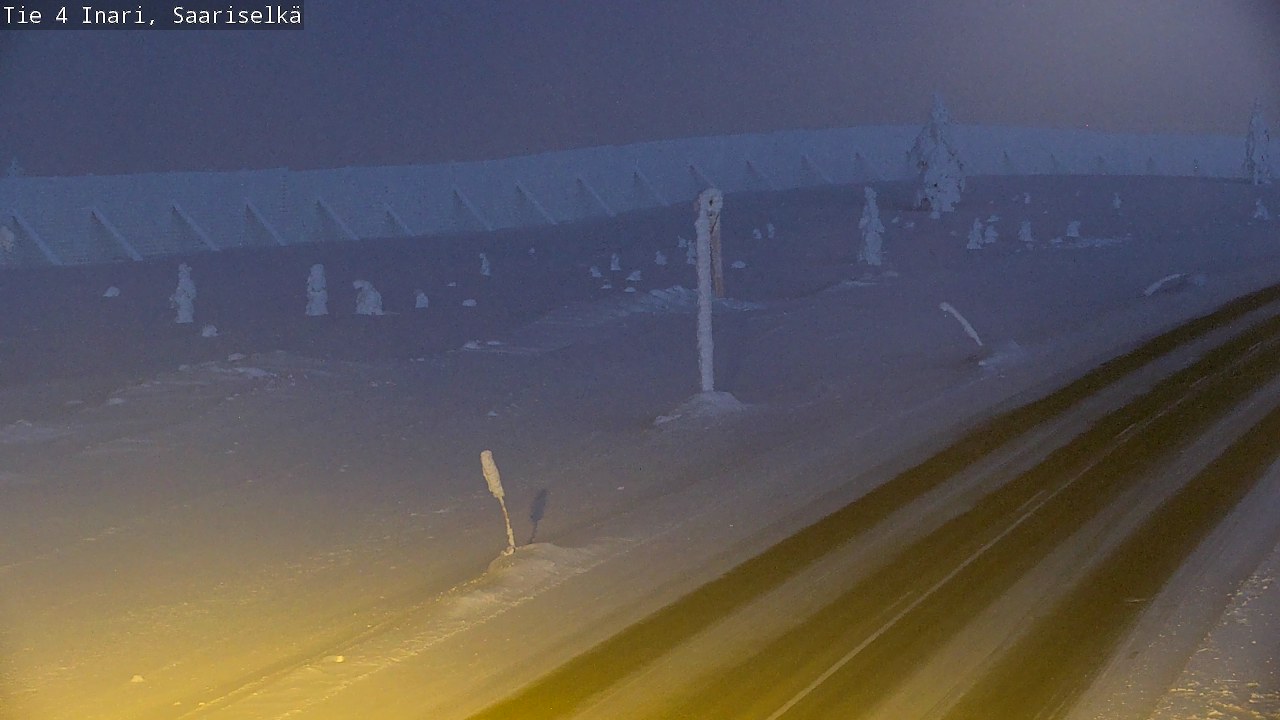 Kelikamerat Kuva Tie 4 Inari, Saariselkä, Kaunispää, Inari, Lappi
