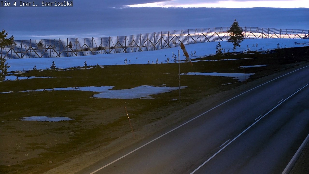 Weather Camera Image Road 4 Inari, Saariselkä, Kaunispää, Inari, Lappi