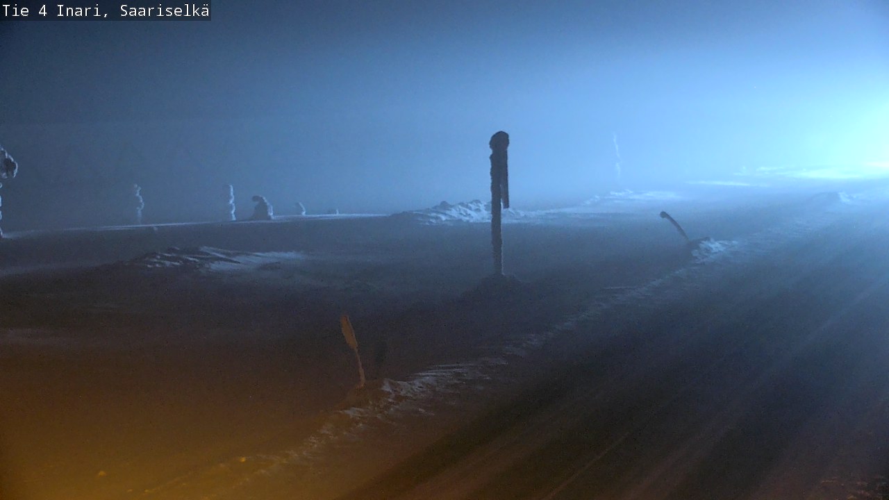 Kelikamerat Kuva Tie 4 Inari, Saariselkä, Kaunispää, Inari, Lappi