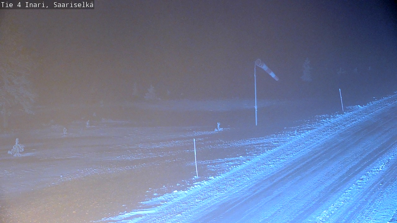 Weather Camera Image Road 4 Inari, Saariselkä, Kaunispää, Inari, Lappi