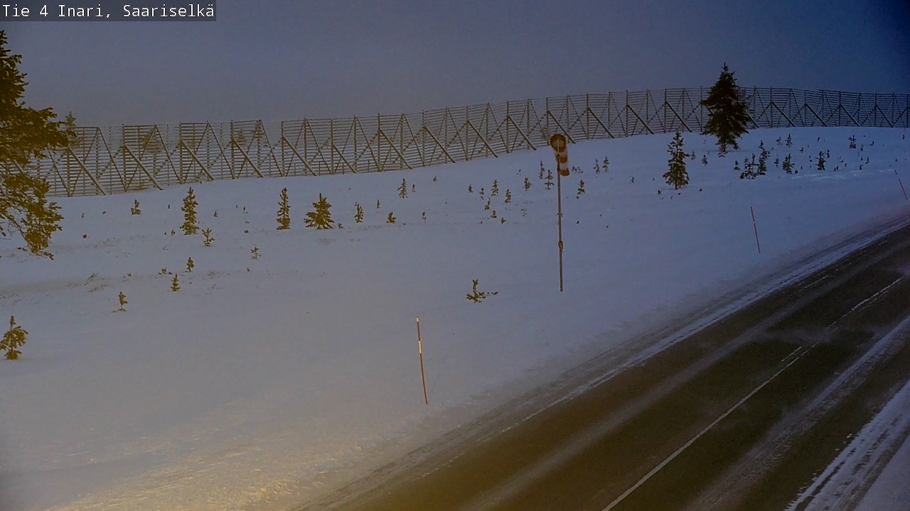 Kelikamerat Kuva Tie 4 Inari, Saariselkä, Kaunispää, Inari, Lappi