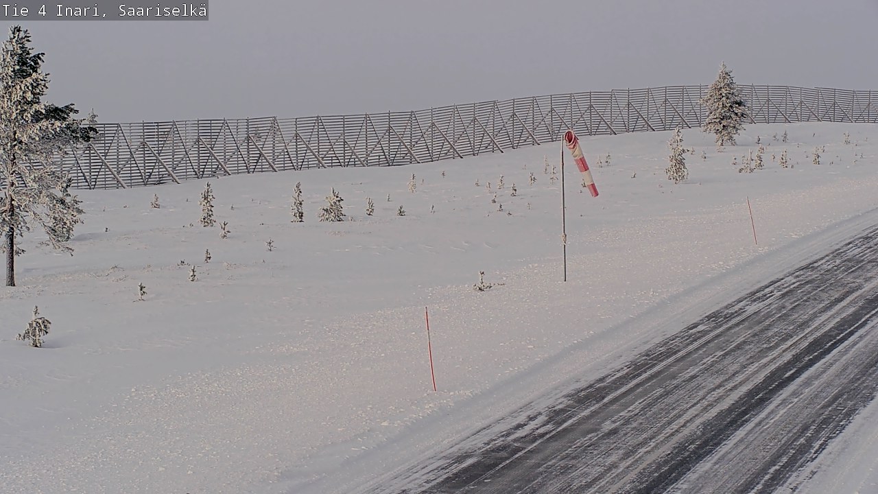 Weather Camera Image Road 4 Inari, Saariselkä, Kaunispää, Inari, Lappi