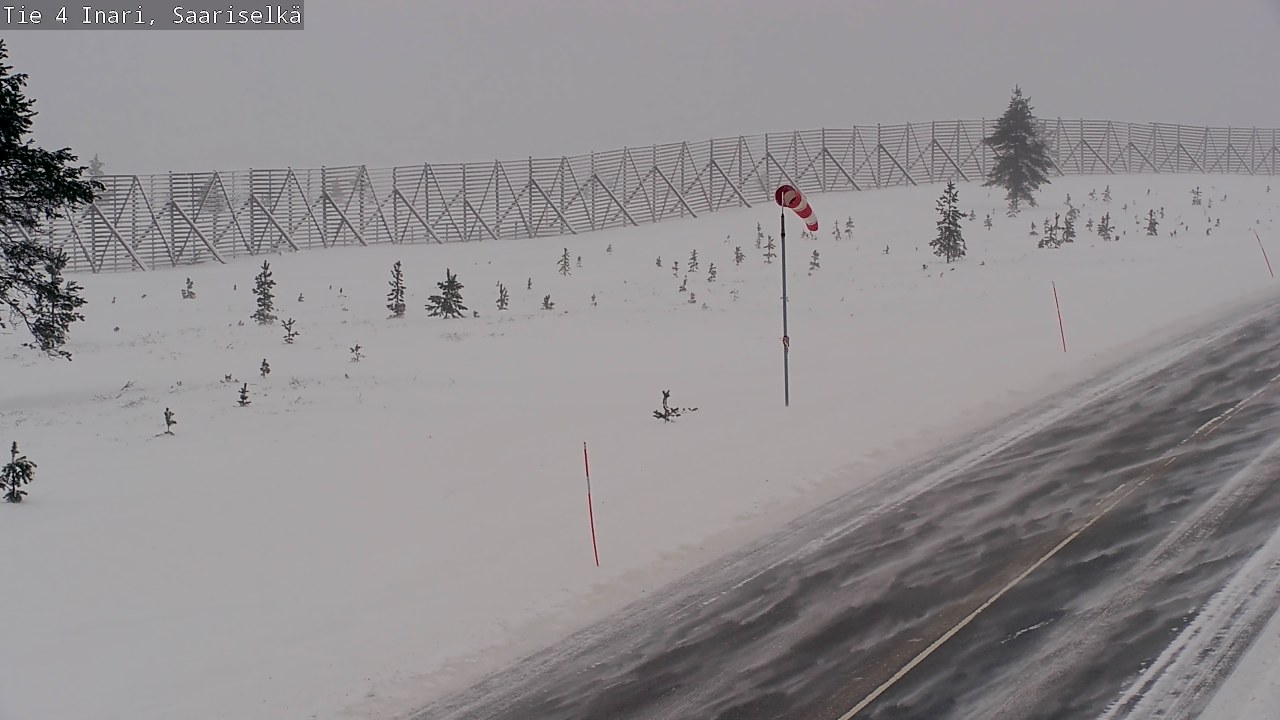 Kelikamerat Kuva Tie 4 Inari, Saariselkä, Kaunispää, Inari, Lappi