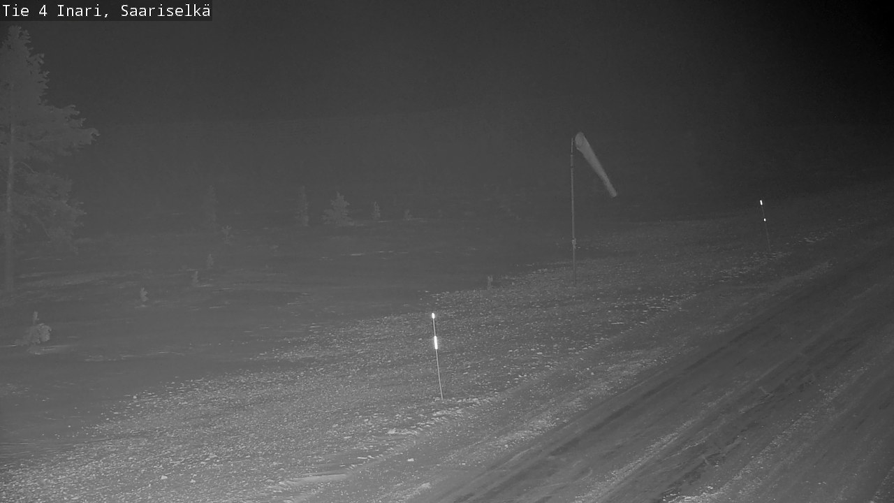 Weather Camera Image Road 4 Inari, Saariselkä, Kaunispää, Inari, Lappi
