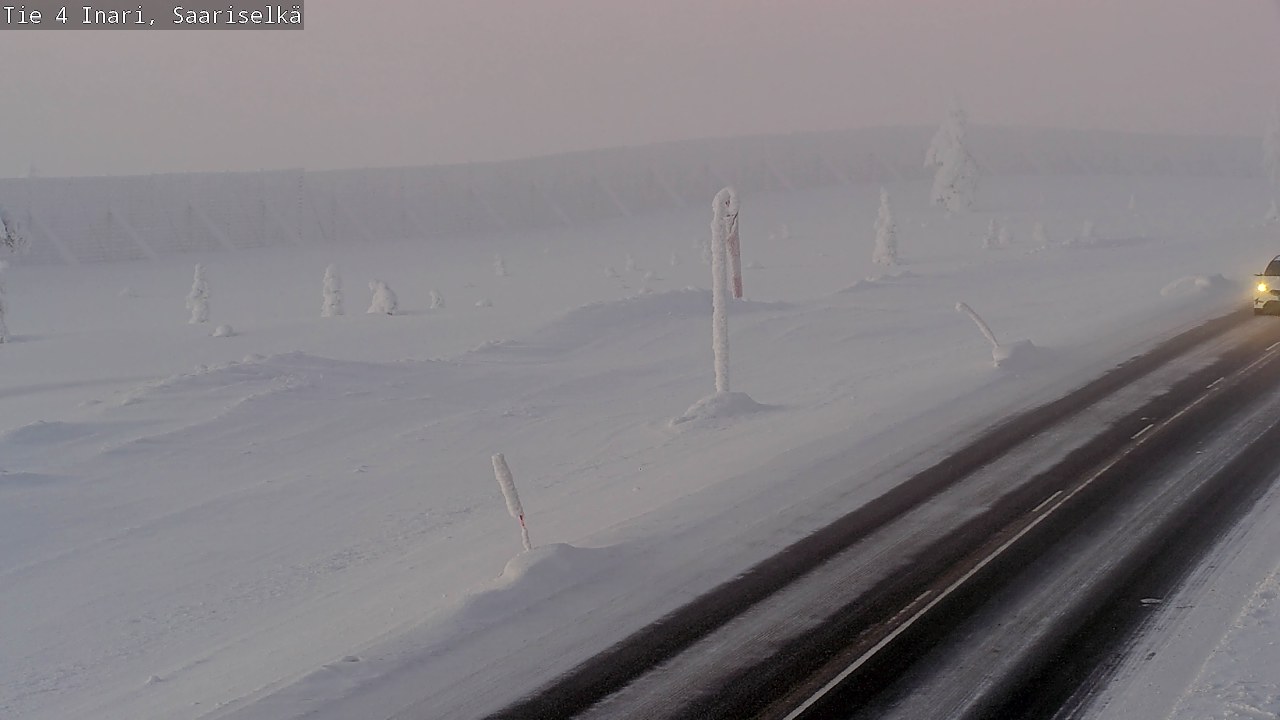 Kelikamerat Kuva Tie 4 Inari, Saariselkä, Kaunispää, Inari, Lappi