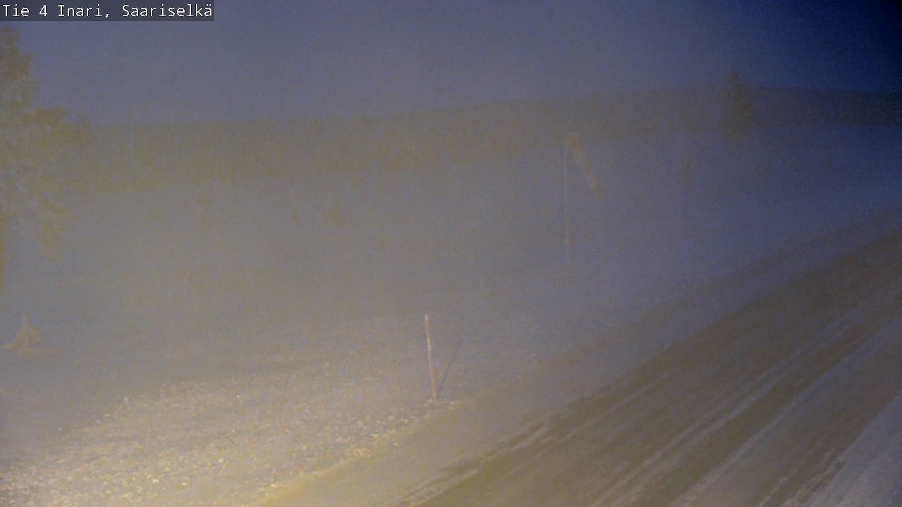 Weather Camera Image Väg 4 Enare, Saariselkä, Kaunispää, Inari, Lappi