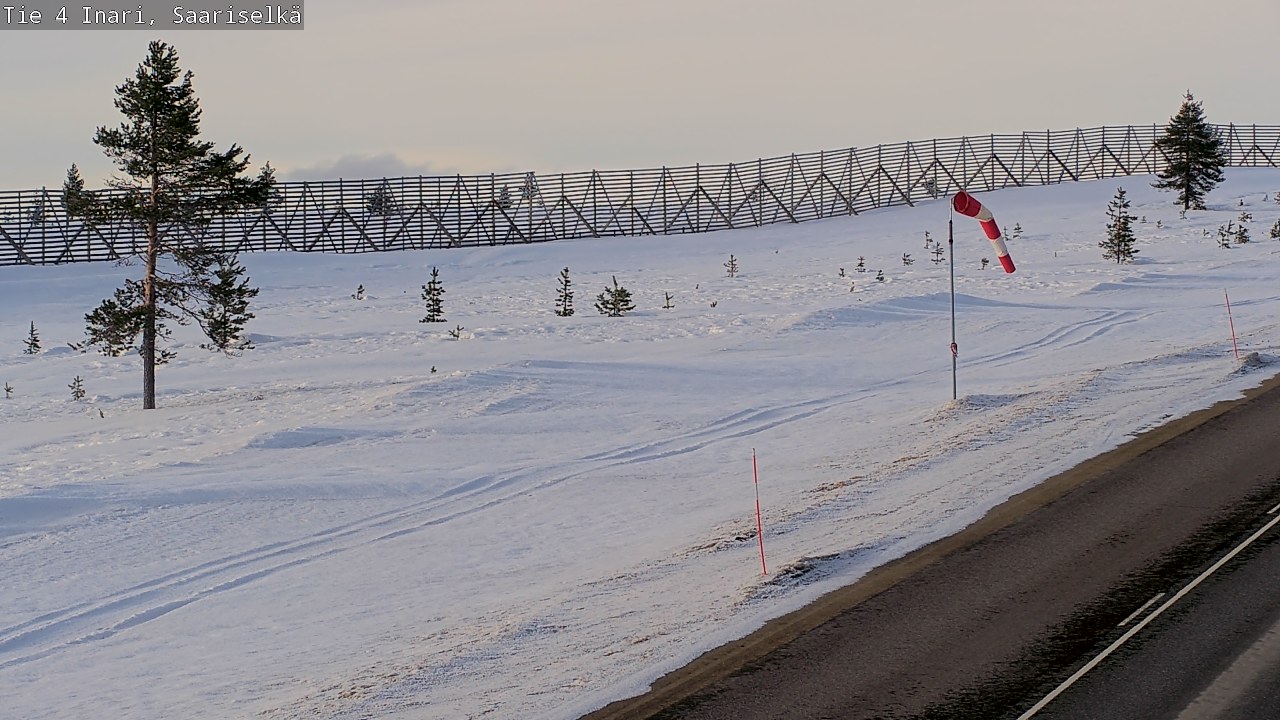 Kelikamerat Kuva Tie 4 Inari, Saariselkä, Kaunispää, Inari, Lappi