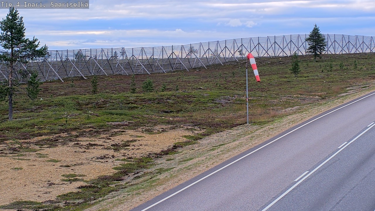 Weather Camera Image Road 4 Inari, Saariselkä, Kaunispää, Inari, Lappi