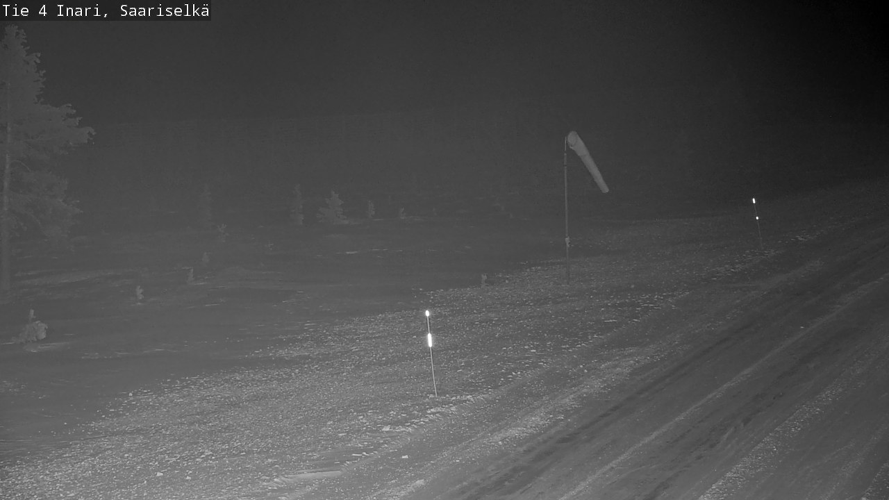 Weather Camera Image Road 4 Inari, Saariselkä, Kaunispää, Inari, Lappi