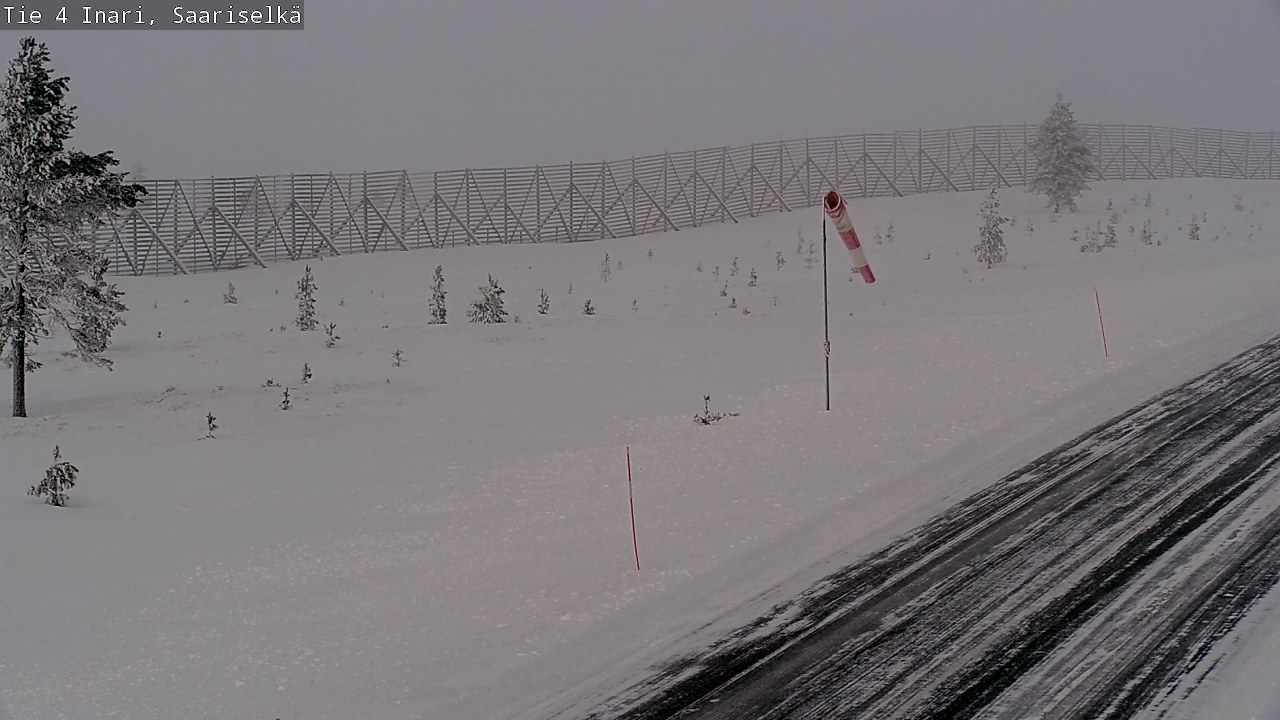 Weather Camera Image Road 4 Inari, Saariselkä, Kaunispää, Inari, Lappi