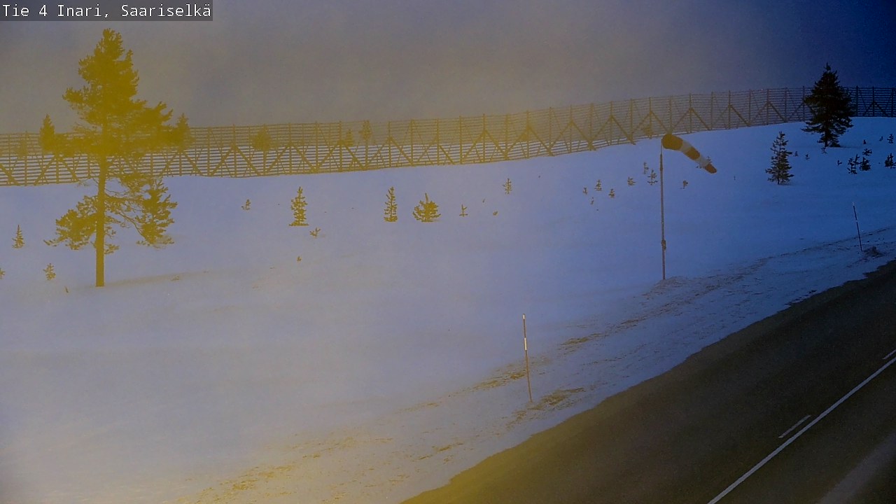 Kelikamerat Kuva Tie 4 Inari, Saariselkä, Kaunispää, Inari, Lappi