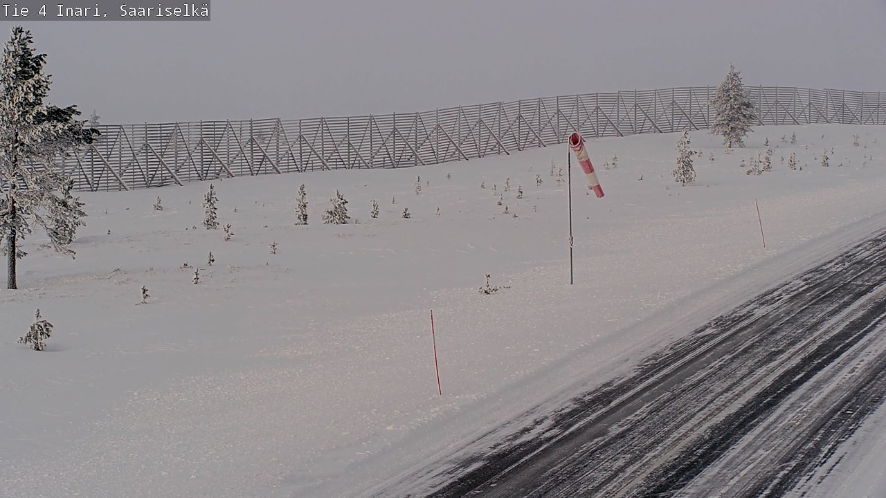 Weather Camera Image Road 4 Inari, Saariselkä, Kaunispää, Inari, Lappi