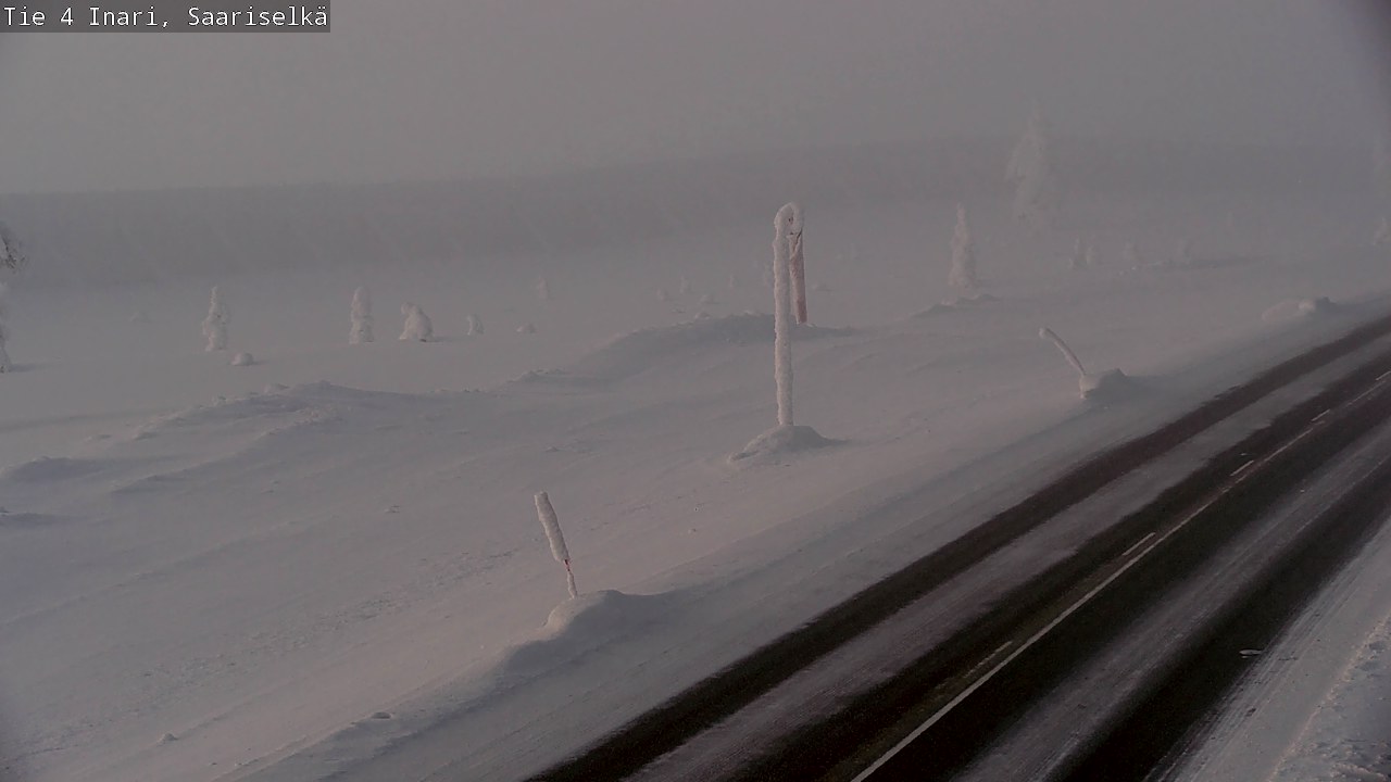 Kelikamerat Kuva Tie 4 Inari, Saariselkä, Kaunispää, Inari, Lappi