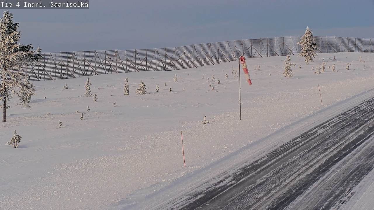 Weather Camera Image Road 4 Inari, Saariselkä, Kaunispää, Inari, Lappi