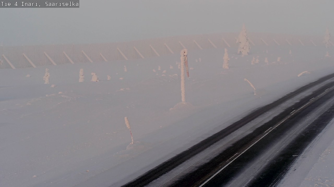 Weather Camera Image Road 4 Inari, Saariselkä, Kaunispää, Inari, Lappi