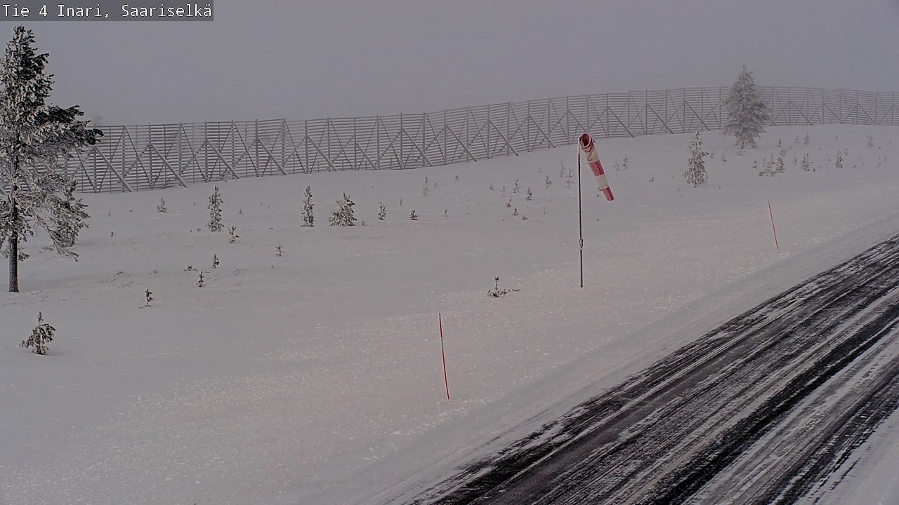 Weather Camera Image Road 4 Inari, Saariselkä, Kaunispää, Inari, Lappi