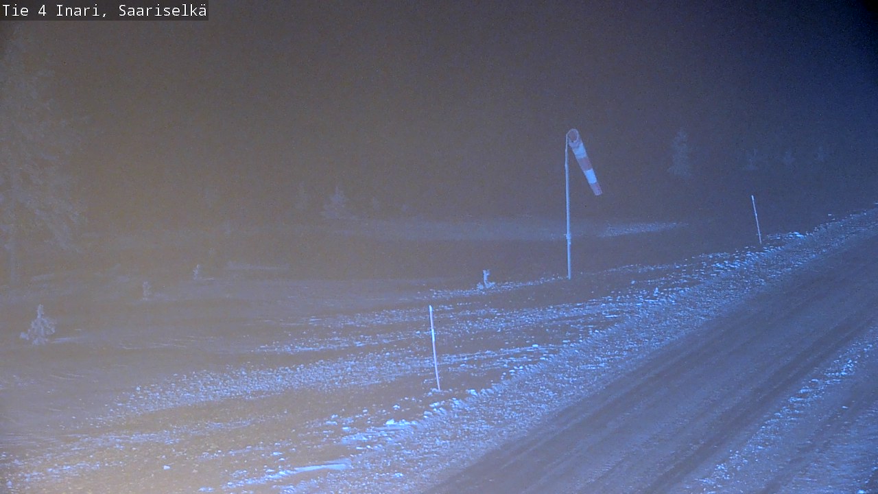 Weather Camera Image Road 4 Inari, Saariselkä, Kaunispää, Inari, Lappi