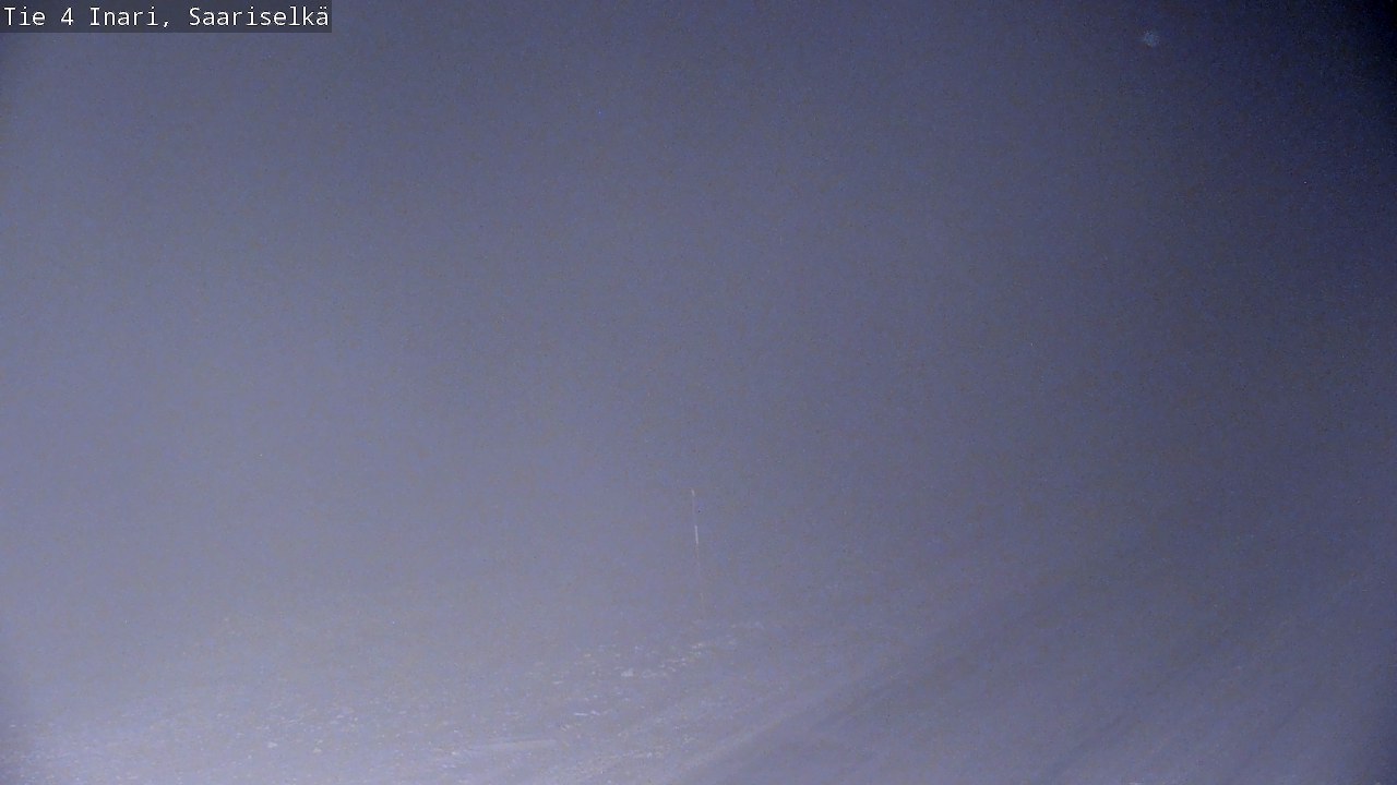 Weather Camera Image Road 4 Inari, Saariselkä, Kaunispää, Inari, Lappi