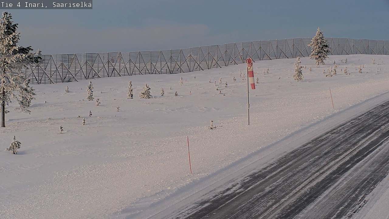 Weather Camera Image Road 4 Inari, Saariselkä, Kaunispää, Inari, Lappi
