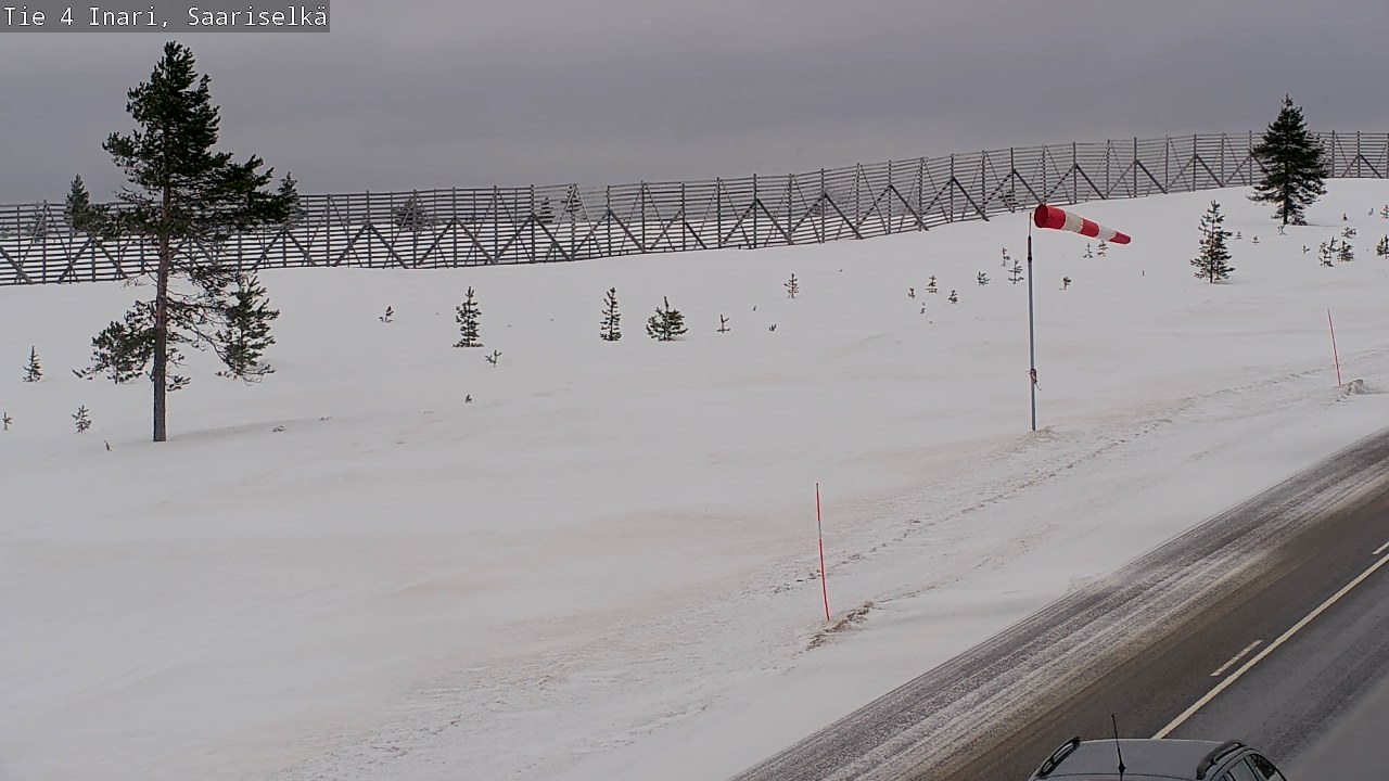 Weather Camera Image Väg 4 Enare, Saariselkä, Kaunispää, Inari, Lappi