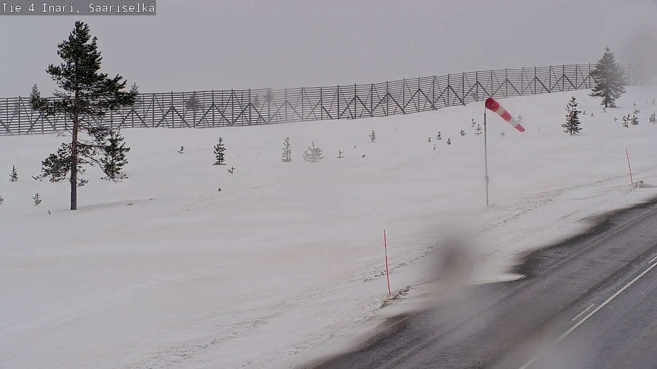 Weather Camera Image Road 4 Inari, Saariselkä, Kaunispää, Inari, Lappi